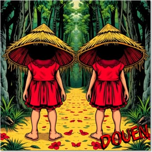 DOUEN – FULL COLOUR – FETERS AND LIMERS – CARIBBEAN FOLKLORE EVENT DJ GEAR Posters and Art
